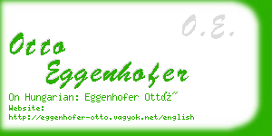 otto eggenhofer business card